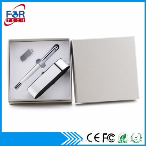 Unique Thank You Holiday Gift Business Giveaways Portable Lipstick Power Supply 2600mah & Pen with Custom Logo